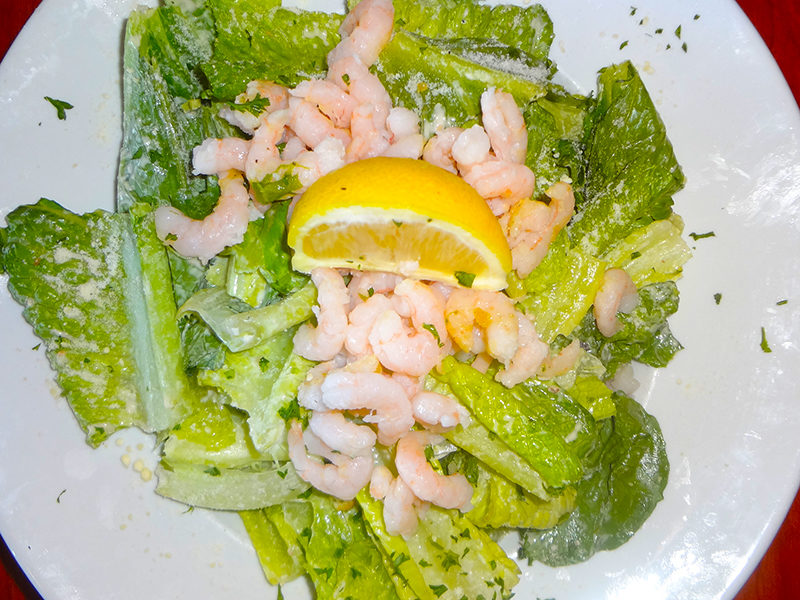 Caesar Salad with Shrimp at Kisamos