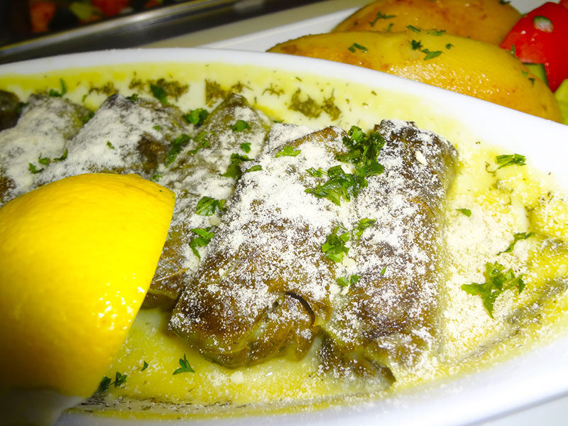 Dolmathes Avgolemono at Kisamos Greek Taverna.