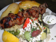 Lamb Souvlaki at Kisamos