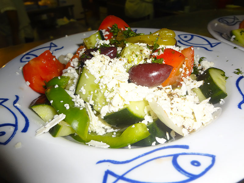 Large Greek Salad at Kisamos Greek Taverna