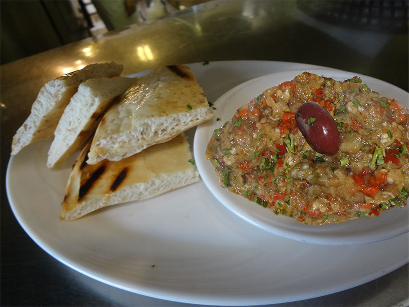 Melitzanosalata at Kisamos Greek Restaurant