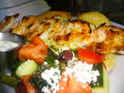 Prawn Souvlakia at Kisamos Greek Taverna