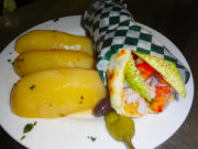 Shrimp and Avocado Wrap at Kisamos Taverna