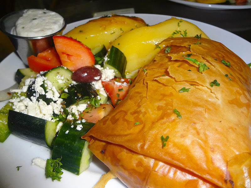 Spanakopita at Kisamos Greek Taverna